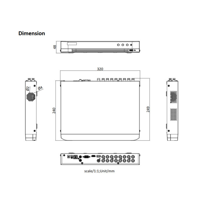 [iDS-7216HQHI-M1/S(C)] Hikvision 16CH DVR Analog configฟรี