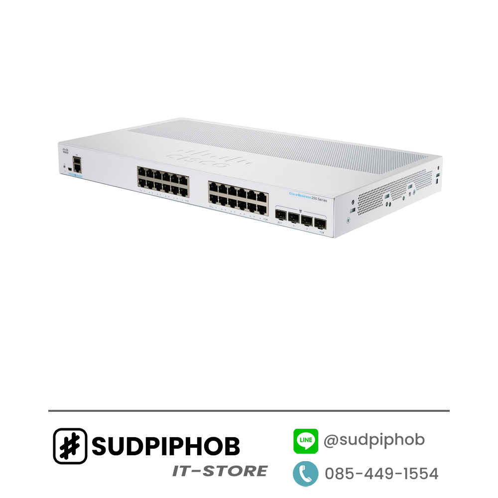 [CBS250-24T-4G-EU] Cisco ราคา จำหน่าย ขาย Configฟรี