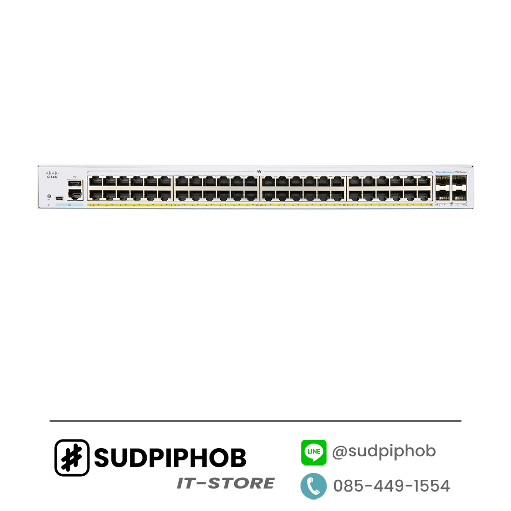 [CBS250-48P-4X-EU] Cisco ราคา จำหน่าย ขาย Configฟรี