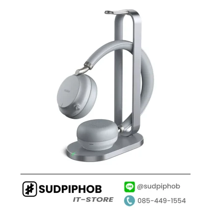 [BH72 with Charging Stand Teams Light Gray USB-C] Headset Yealink ราคา จำหน่าย ขาย